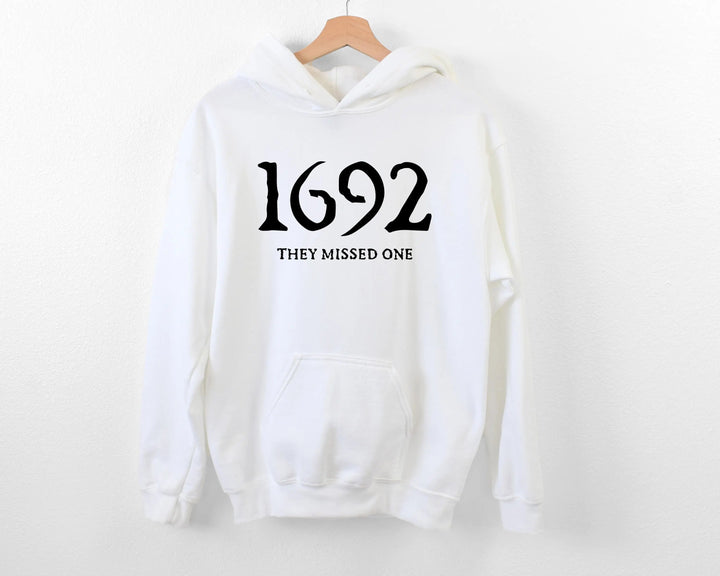 1692 They Missed One Hoodie - Retro Salem Witch Halloween Gift Cypress DTF