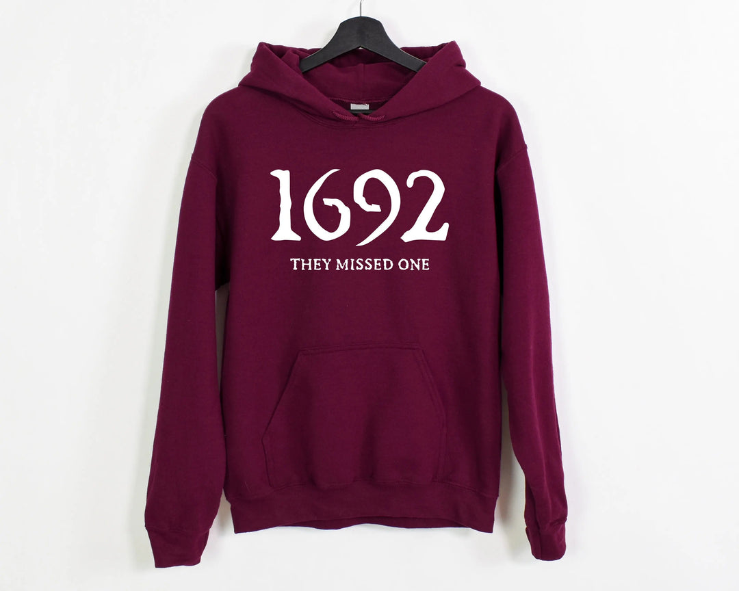 1692 They Missed One Hoodie - Retro Salem Witch Halloween Gift Cypress DTF