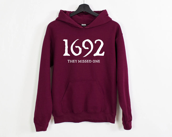 1692 They Missed One Hoodie - Retro Salem Witch Halloween Gift Cypress DTF