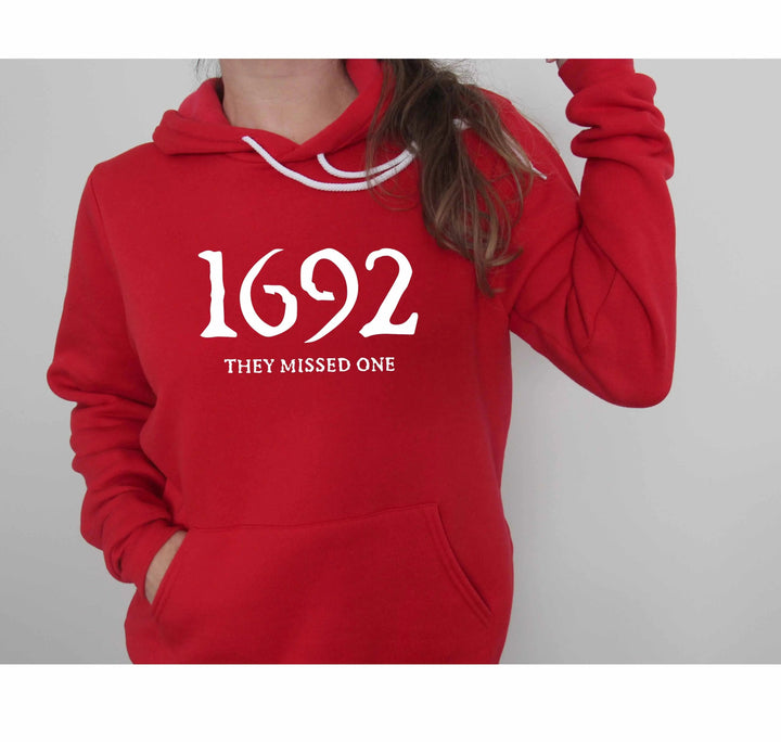 1692 They Missed One Hoodie - Retro Salem Witch Halloween Gift Cypress DTF