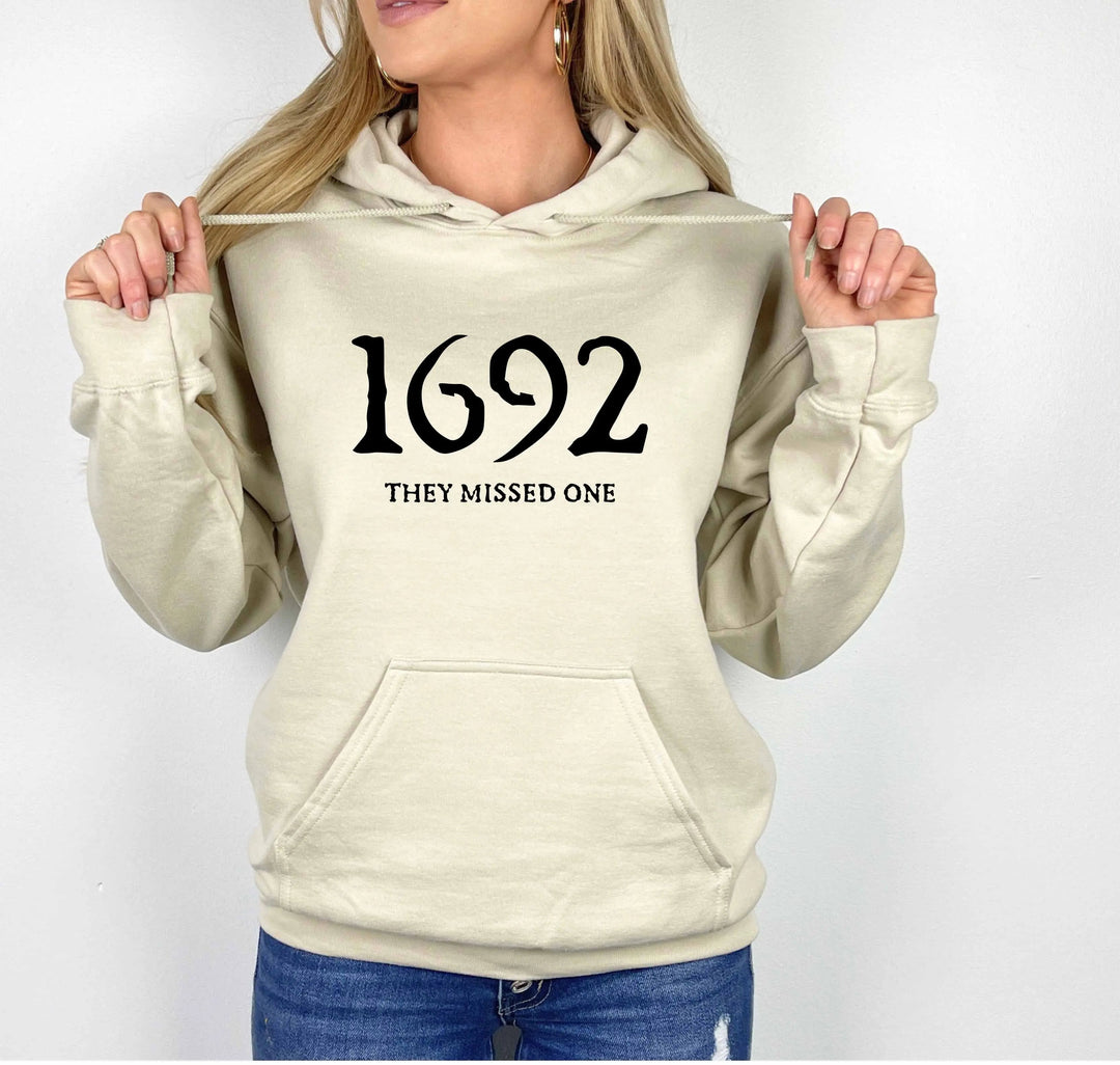 1692 They Missed One Hoodie - Retro Salem Witch Halloween Gift Cypress DTF