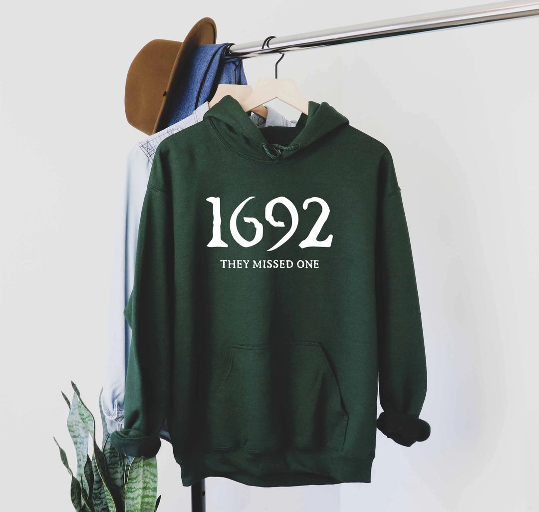 1692 They Missed One Hoodie - Retro Salem Witch Halloween Gift Cypress DTF
