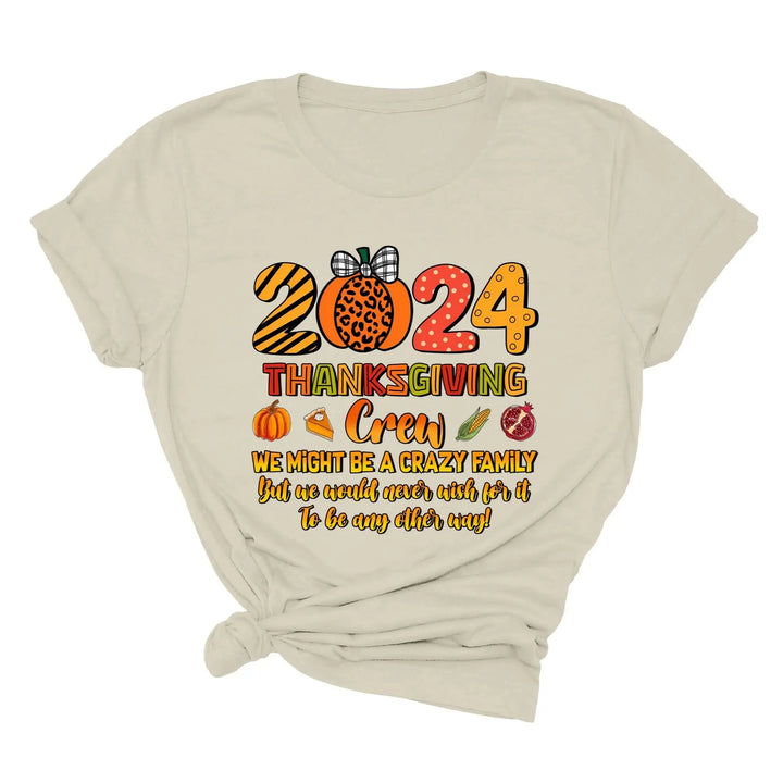 2025 Thanksgiving Crew Shirt, Thanksgiving Family Shirt, Fall Family Tee, Family Thanksgiving Shirts, Thanksgiving Family Reunion Shirt Cypress DTF