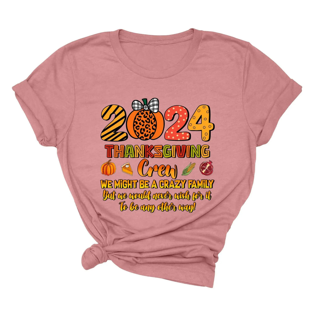 2025 Thanksgiving Crew Shirt, Thanksgiving Family Shirt, Fall Family Tee, Family Thanksgiving Shirts, Thanksgiving Family Reunion Shirt Cypress DTF