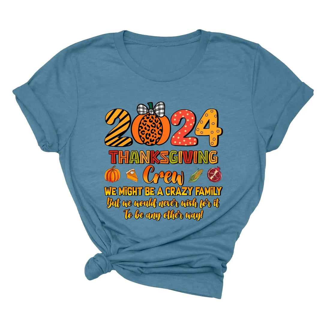 2025 Thanksgiving Crew Shirt, Thanksgiving Family Shirt, Fall Family Tee, Family Thanksgiving Shirts, Thanksgiving Family Reunion Shirt Cypress DTF