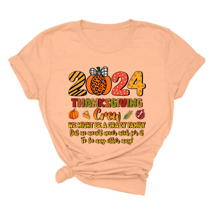 2025 Thanksgiving Crew Shirt, Thanksgiving Family Shirt, Fall Family Tee, Family Thanksgiving Shirts, Thanksgiving Family Reunion Shirt Cypress DTF