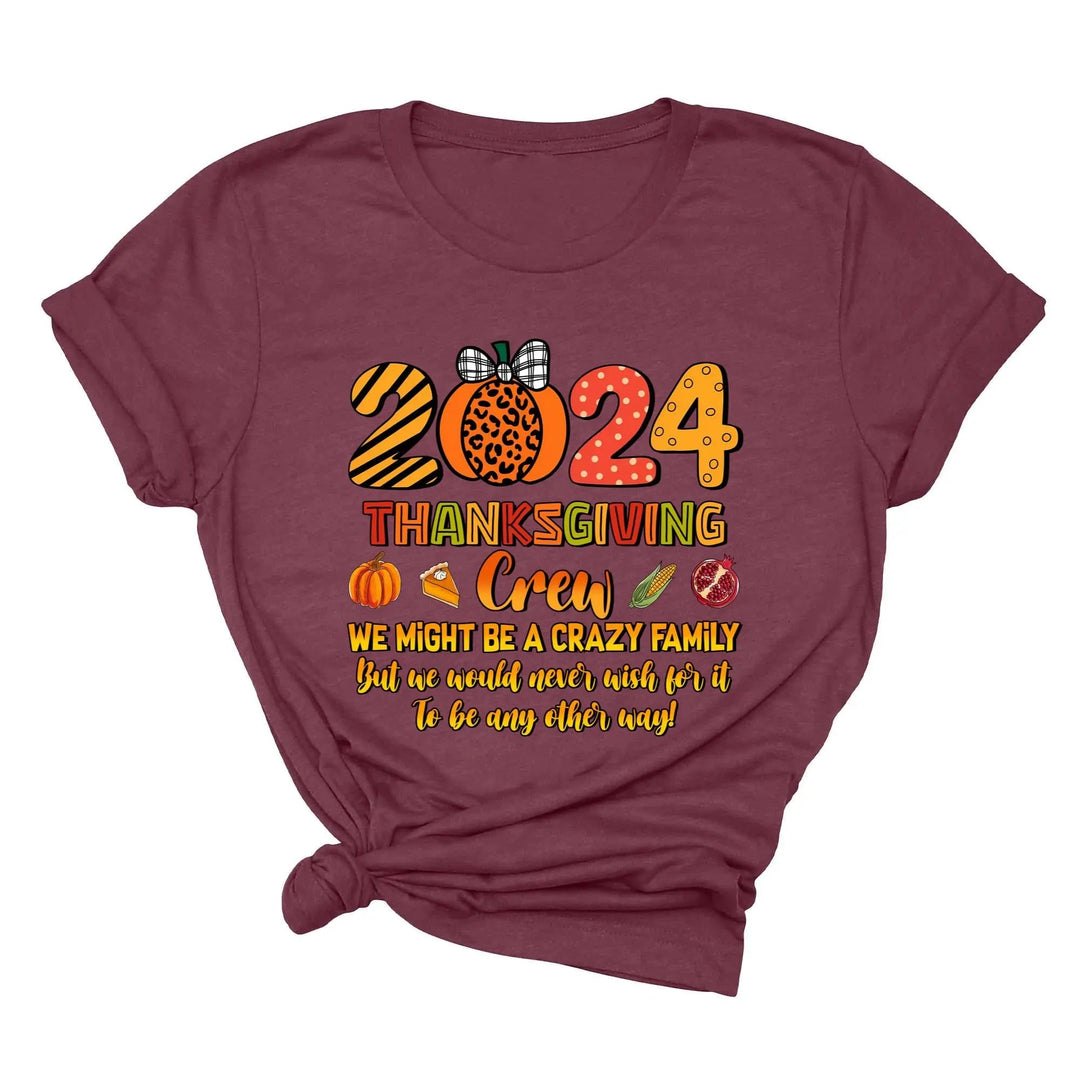 2025 Thanksgiving Crew Shirt, Thanksgiving Family Shirt, Fall Family Tee, Family Thanksgiving Shirts, Thanksgiving Family Reunion Shirt Cypress DTF