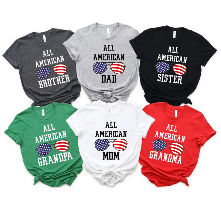 4th of July Matching Family T-Shirt - Patriotic & Independence Day Tees Cypress DTF