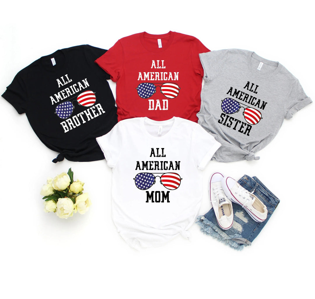 4th of July Matching Family T-Shirt - Patriotic & Independence Day Tees Cypress DTF