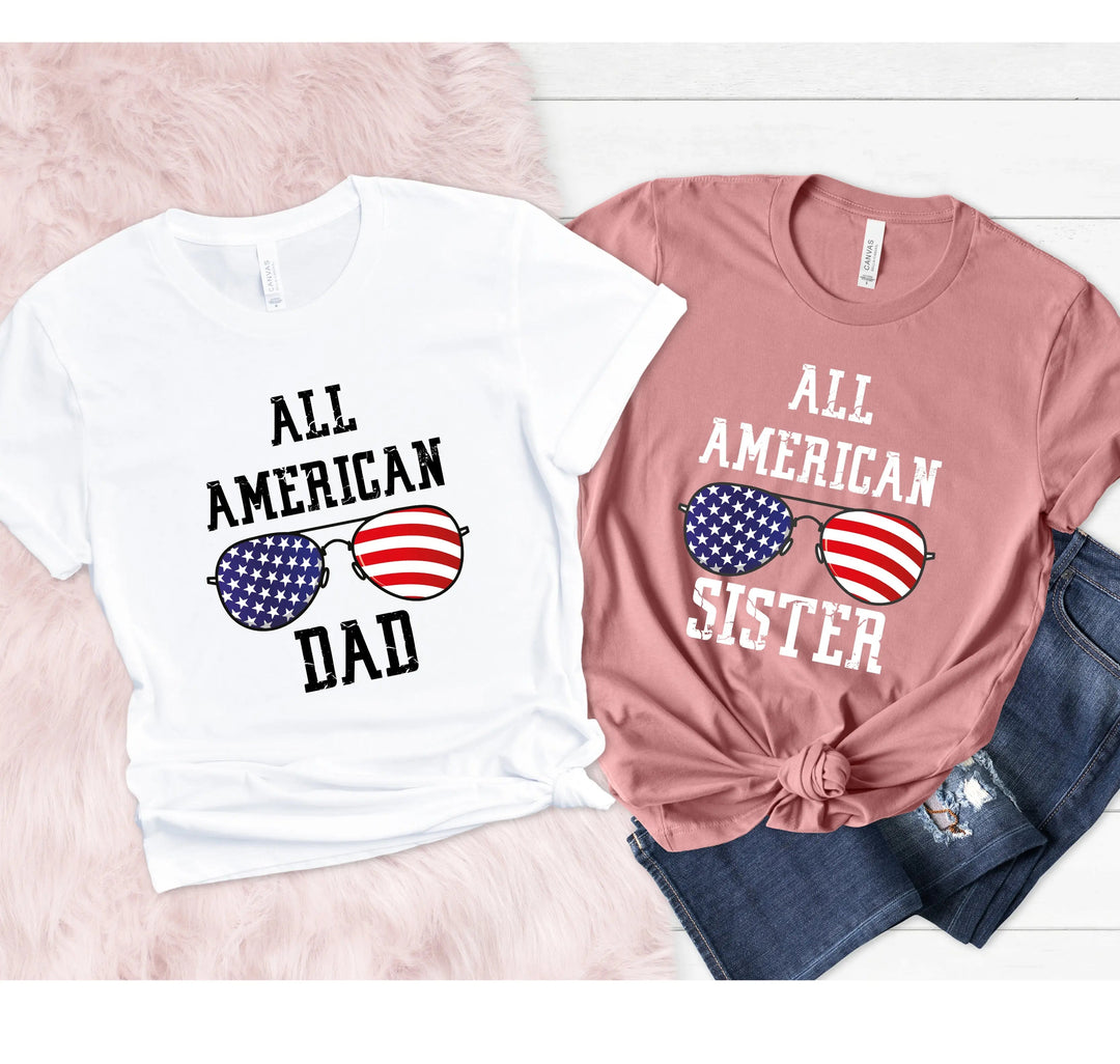 4th of July Matching Family T-Shirt - Patriotic & Independence Day Tees Cypress DTF
