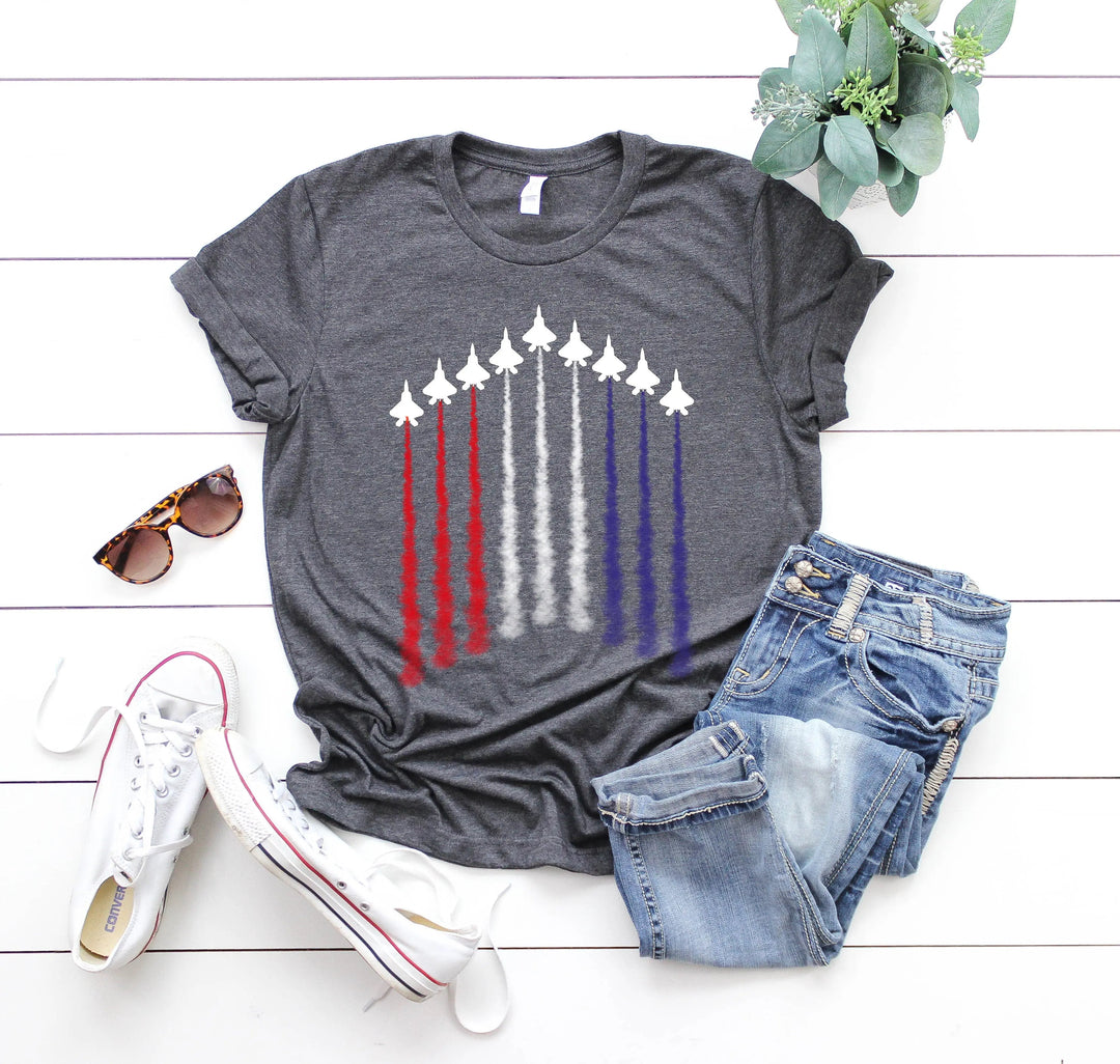 Air Force Shirt - Red, White & Blue Patriotic Tee for 4th of July & Memorial Day Cypress DTF