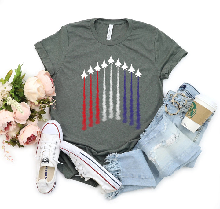 Air Force Shirt - Red, White & Blue Patriotic Tee for 4th of July & Memorial Day Cypress DTF
