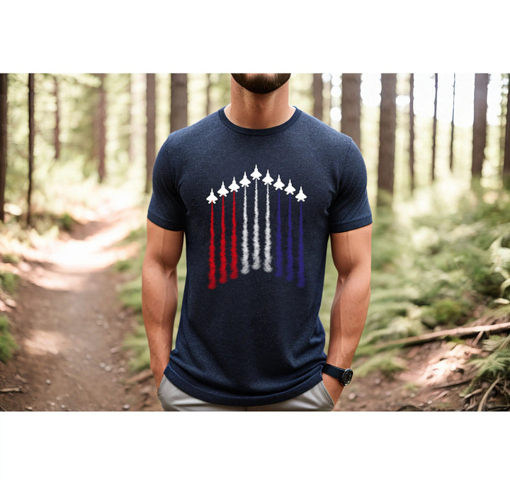Air Force Shirt - Red, White & Blue Patriotic Tee for 4th of July & Memorial Day Cypress DTF