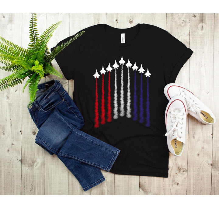 Air Force Shirt - Red, White & Blue Patriotic Tee for 4th of July & Memorial Day Cypress DTF