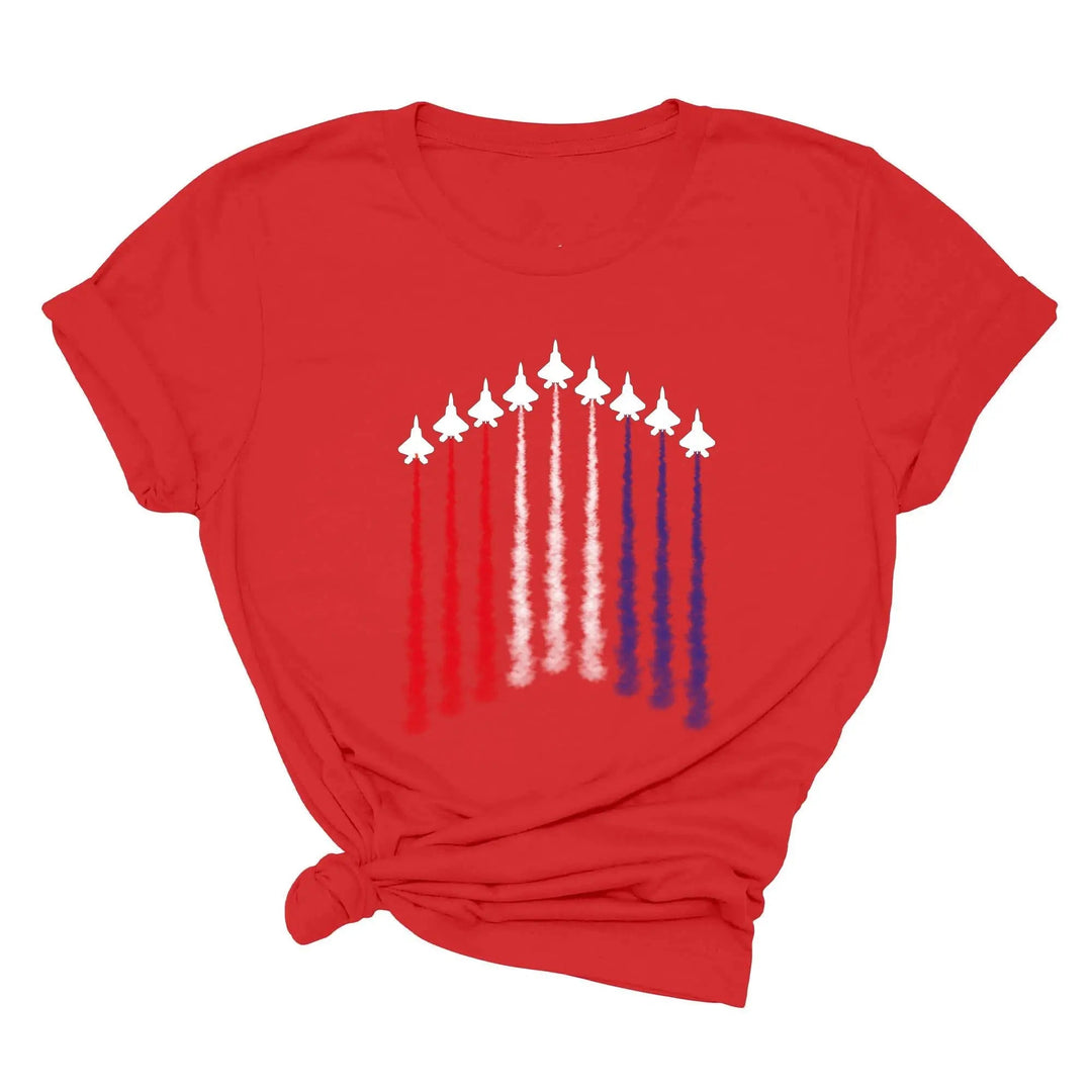 Air Force Shirt - Red, White & Blue Patriotic Tee for 4th of July & Memorial Day Cypress DTF