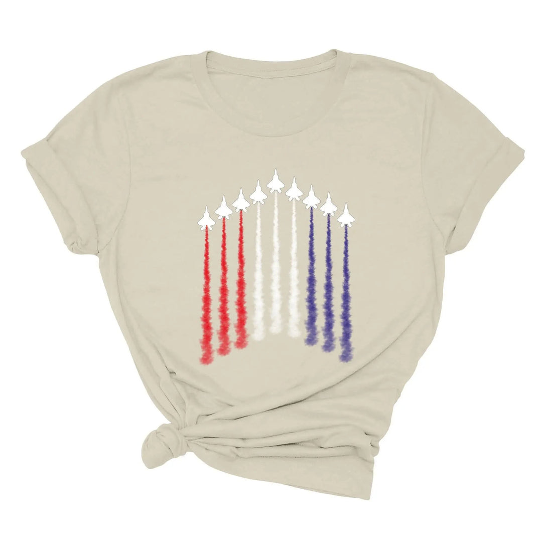 Air Force Shirt - Red, White & Blue Patriotic Tee for 4th of July & Memorial Day Cypress DTF