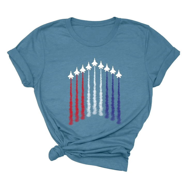 Air Force Shirt - Red, White & Blue Patriotic Tee for 4th of July & Memorial Day Cypress DTF