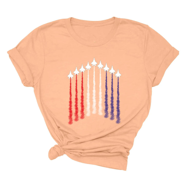 Air Force Shirt - Red, White & Blue Patriotic Tee for 4th of July & Memorial Day Cypress DTF