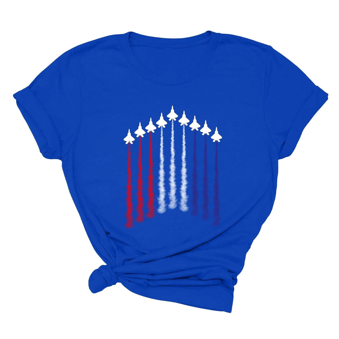 Air Force Shirt - Red, White & Blue Patriotic Tee for 4th of July & Memorial Day Cypress DTF