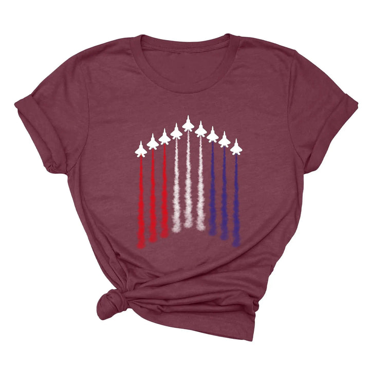 Air Force Shirt - Red, White & Blue Patriotic Tee for 4th of July & Memorial Day Cypress DTF