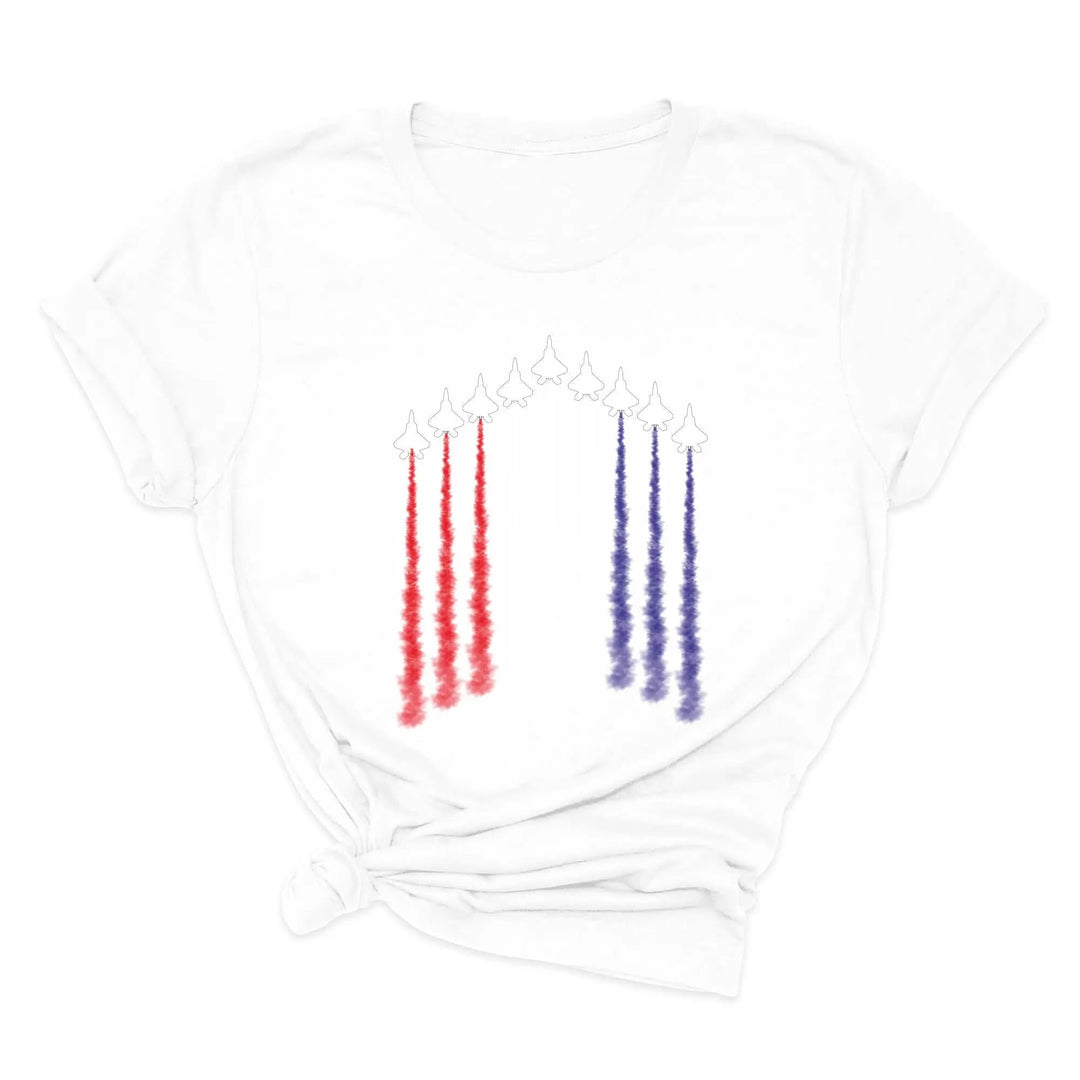 Air Force Shirt - Red, White & Blue Patriotic Tee for 4th of July & Memorial Day Cypress DTF