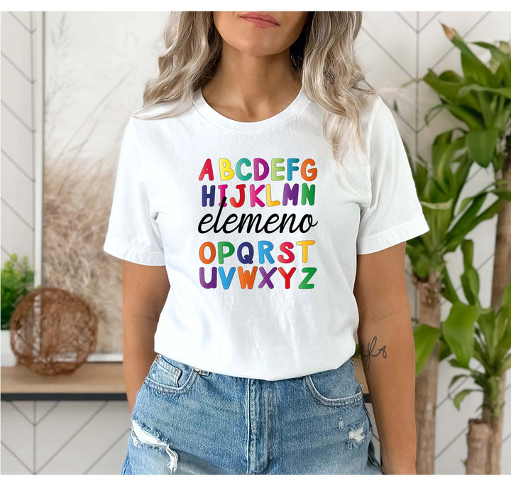 Alphabet Elemeno Shirt - Back to School Teacher Gift, First Grade Cypress DTF