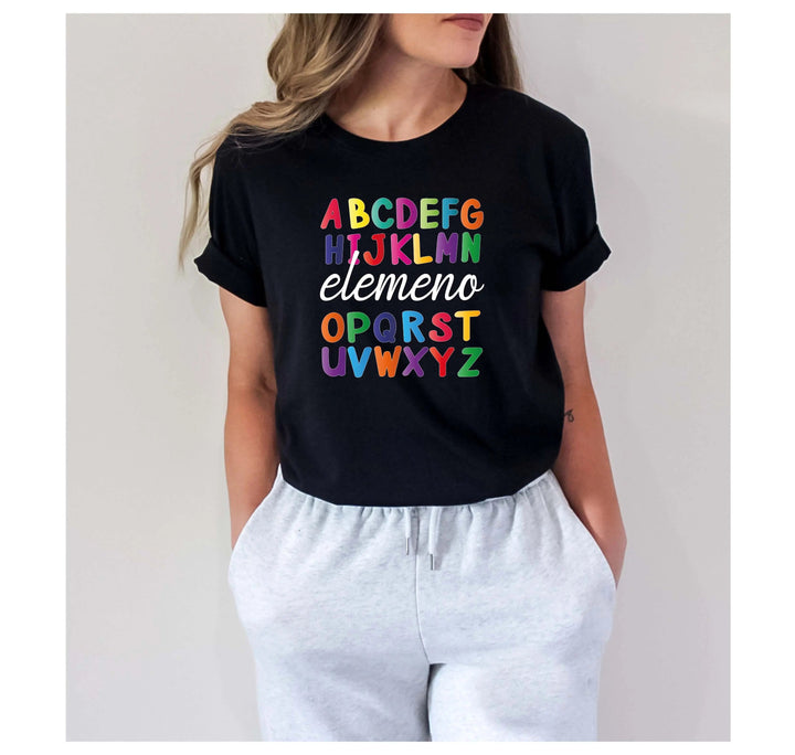 Alphabet Elemeno Shirt - Back to School Teacher Gift, First Grade Cypress DTF