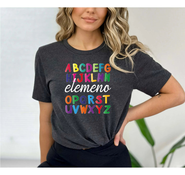 Alphabet Elemeno Shirt - Back to School Teacher Gift, First Grade Cypress DTF