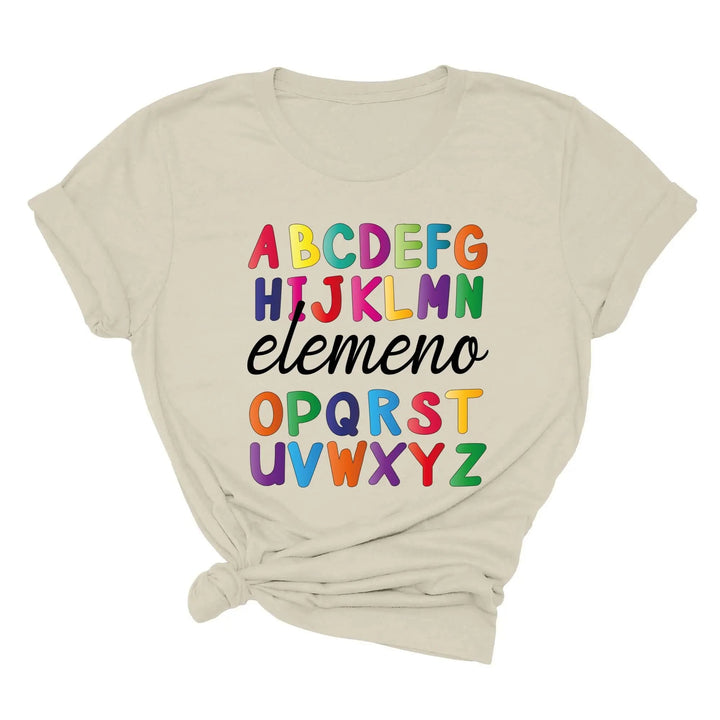Alphabet Elemeno Shirt - Back to School Teacher Gift, First Grade Cypress DTF