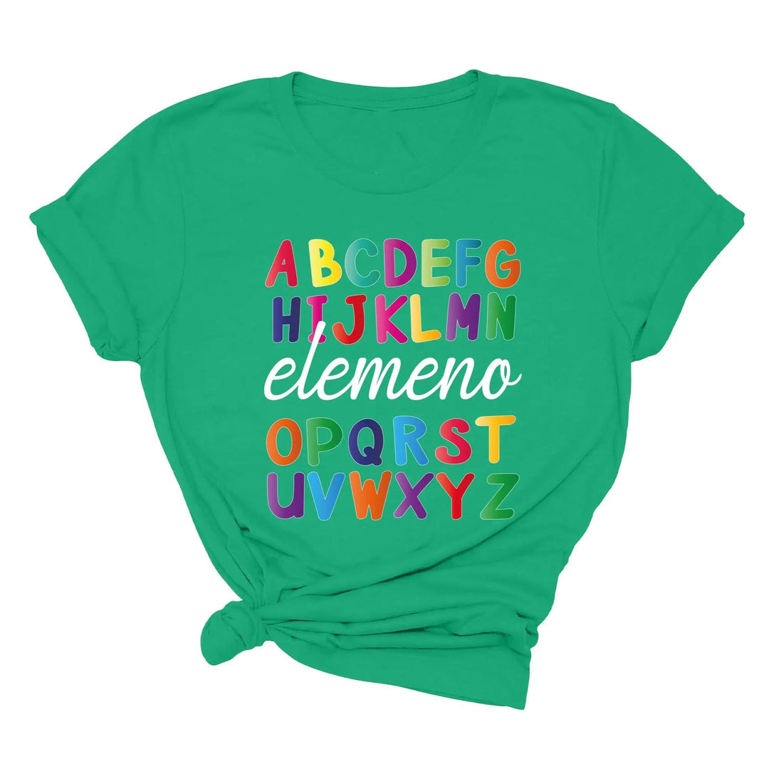 Alphabet Elemeno Shirt - Back to School Teacher Gift, First Grade Cypress DTF