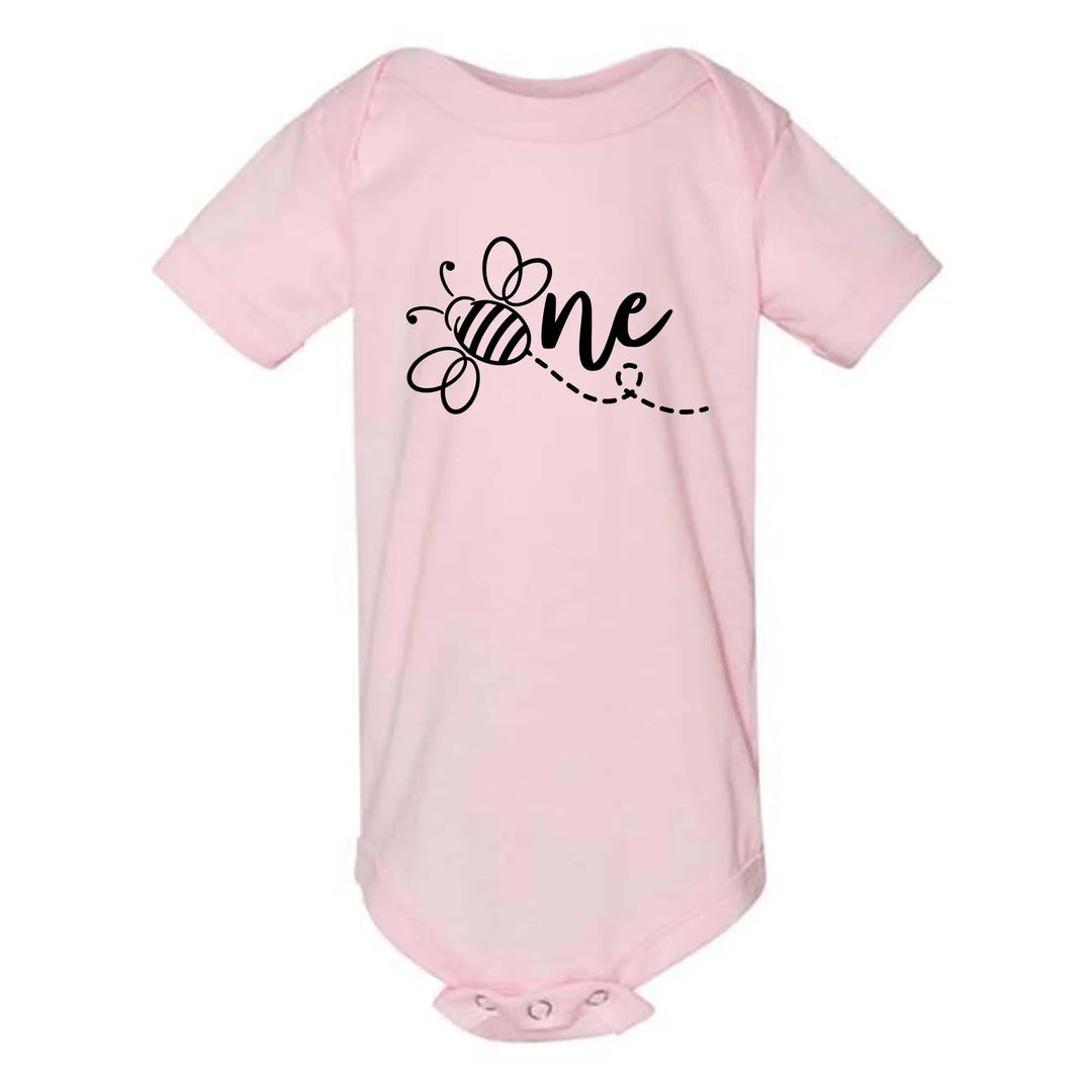 Bee One 1st Birthday Bodysuit - Baby Shower Gift & Announcement Cypress DTF
