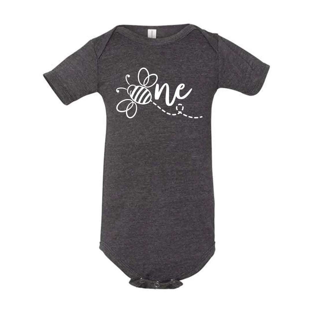 Bee One 1st Birthday Bodysuit - Baby Shower Gift & Announcement Cypress DTF