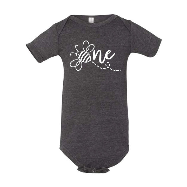 Bee One 1st Birthday Bodysuit - Baby Shower Gift & Announcement Cypress DTF