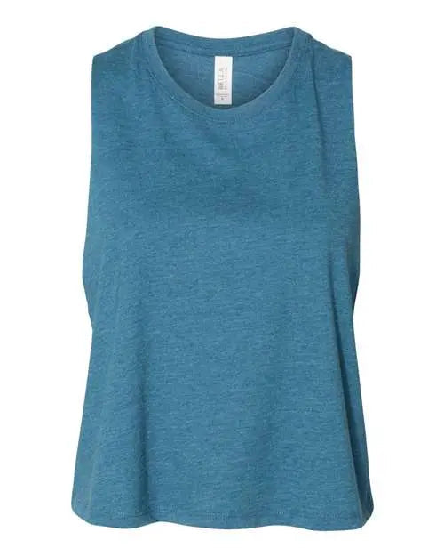 Bella + Canvas Women's Racerback Crop Tank - 6682 Cypress DTF