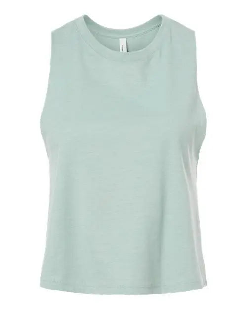 Bella + Canvas Women's Racerback Crop Tank - 6682 Cypress DTF