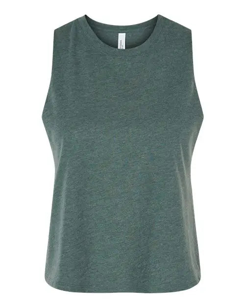 Bella + Canvas Women's Racerback Crop Tank - 6682 Cypress DTF