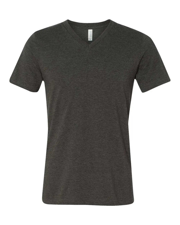 Bella+Canvas Blank Men Short Sleeve V-Neck T-Shirt 3005- 3005CVC