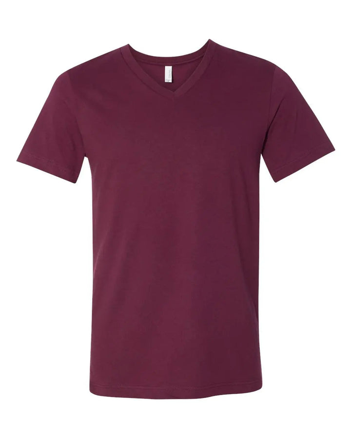 Bella+Canvas Blank Men Short Sleeve V-Neck T-Shirt 3005- 3005CVC