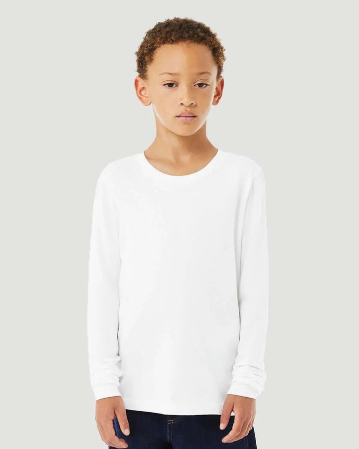 Customize Bella+Canvas Blank Youth Long Sleeve T-Shirt 3501Y