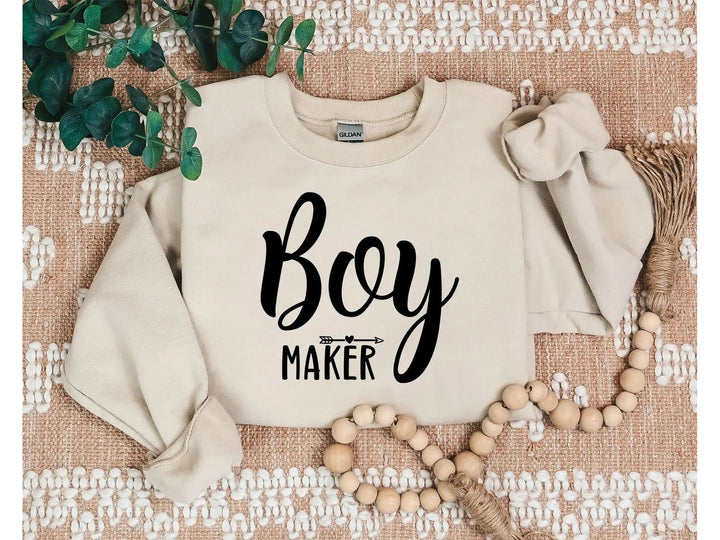 Boy Maker Sweatshirt - Funny Mom Gift for Mother's Day Cypress DTF
