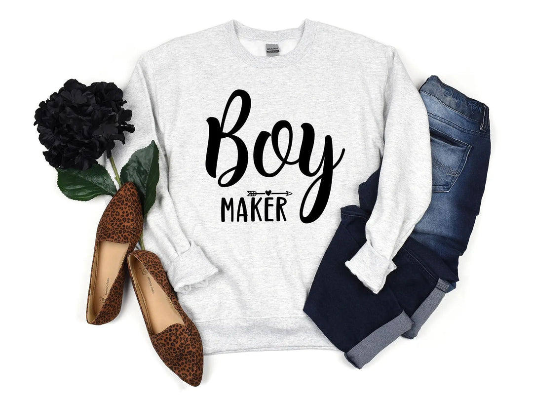 Boy Maker Sweatshirt - Funny Mom Gift for Mother's Day Cypress DTF