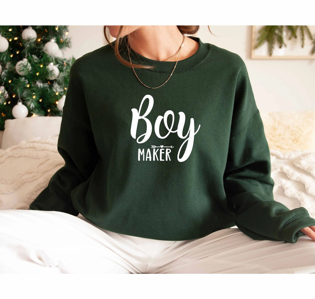 Boy Maker Sweatshirt - Funny Mom Gift for Mother's Day Cypress DTF