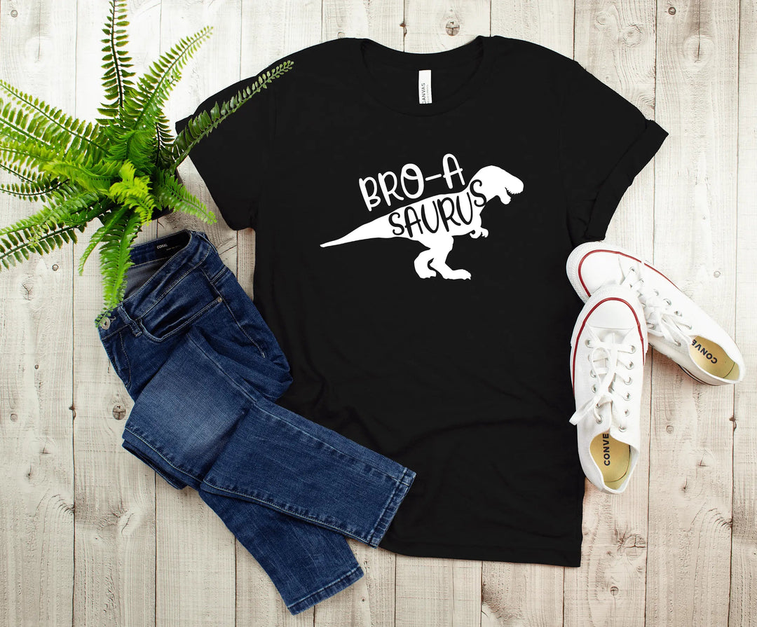 Bro A Saurus Shirt - Dinosaur Birthday Tee for Brother Cypress DTF