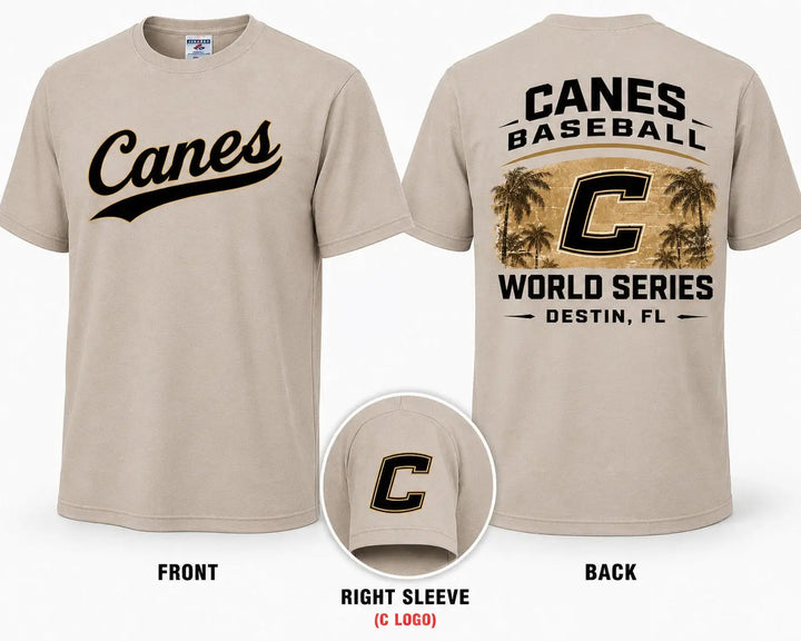 CANES BASEBALL  Jerzees Unisex DRI-POWER® ACTIVE T-Shirt