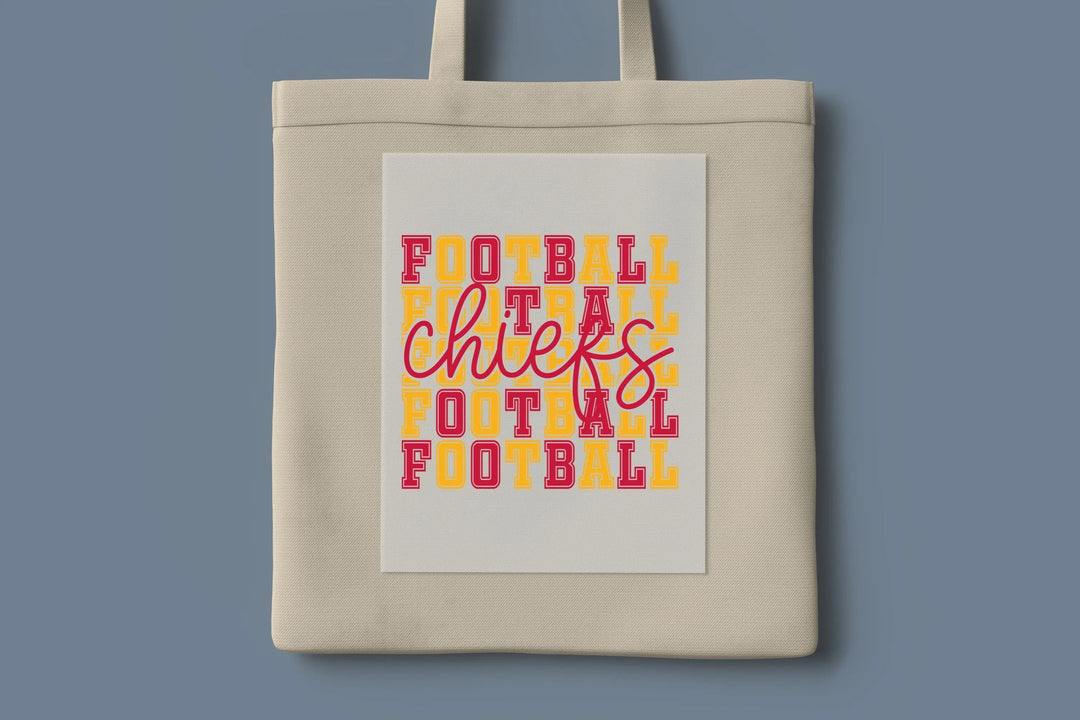 Chiefs Football DTF Transfer, Kansas City Ready To Press, Retro Kansas City Football DTF Print