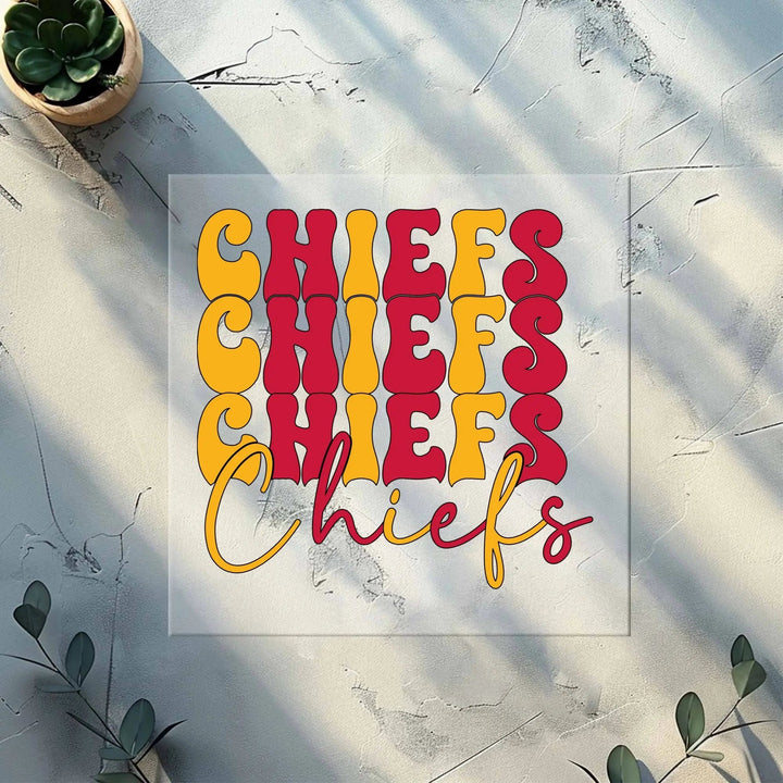 Chiefs Football DTF Transfer, Retro Kansas City Football DTF Print
