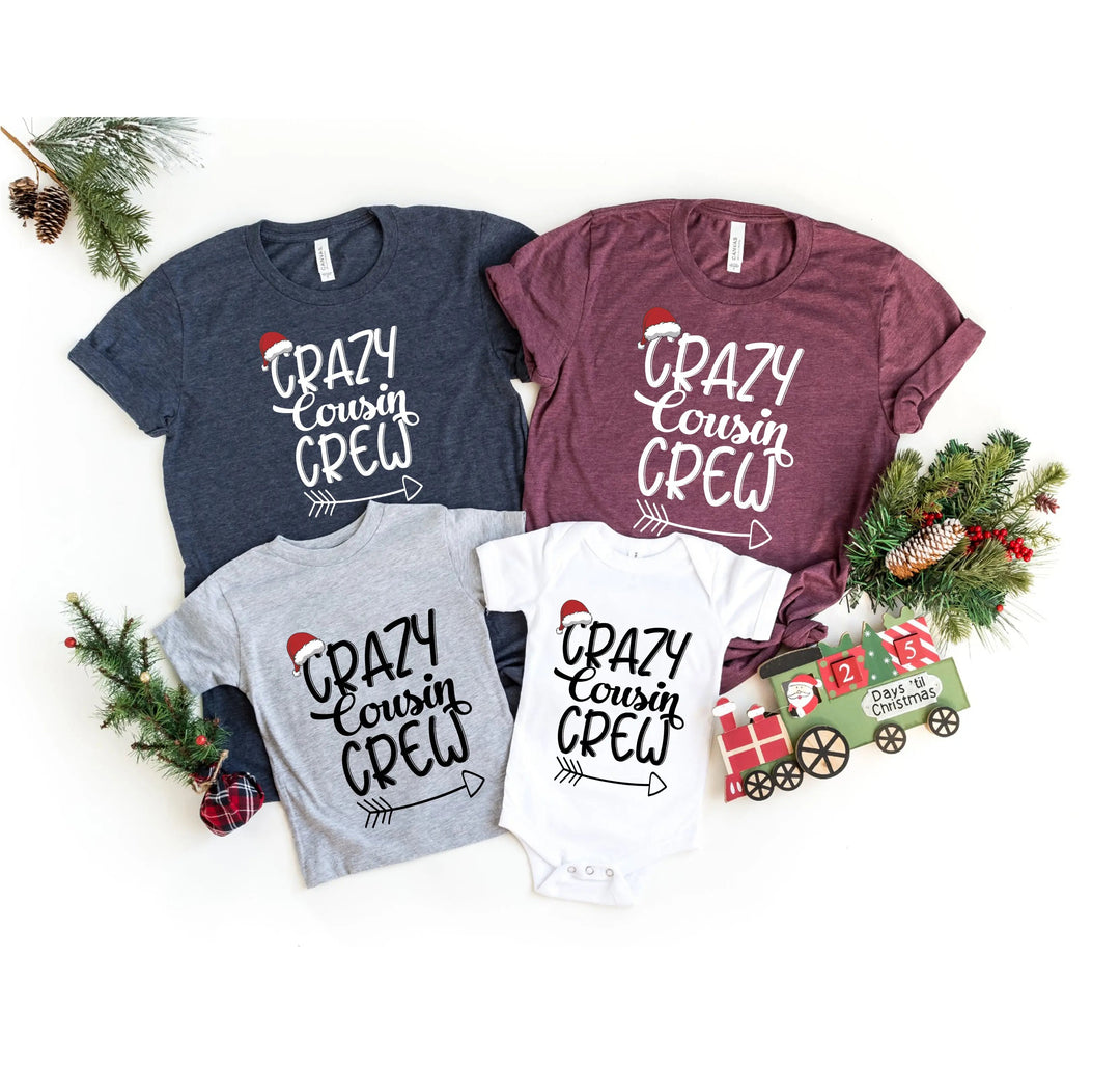 Christmas Crazy Cousin Crew Shirts | Matching Cousin Family Tee Cypress DTF