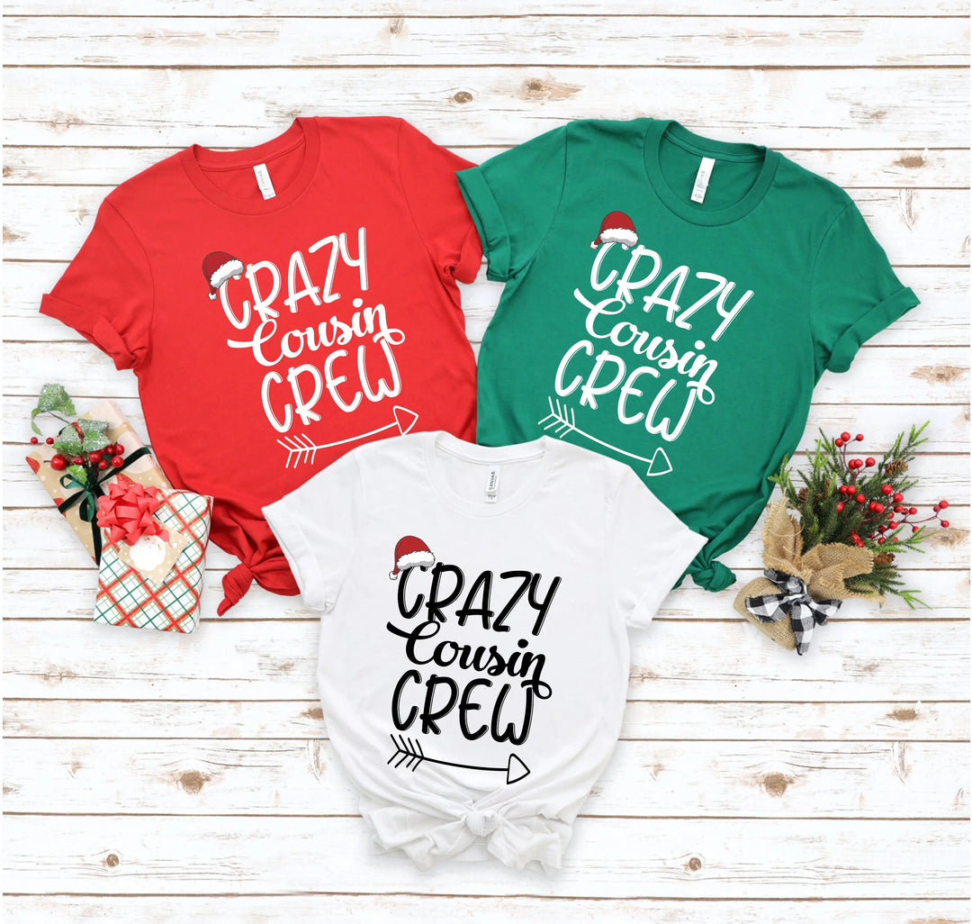 Christmas Crazy Cousin Crew Shirts | Matching Cousin Family Tee Cypress DTF