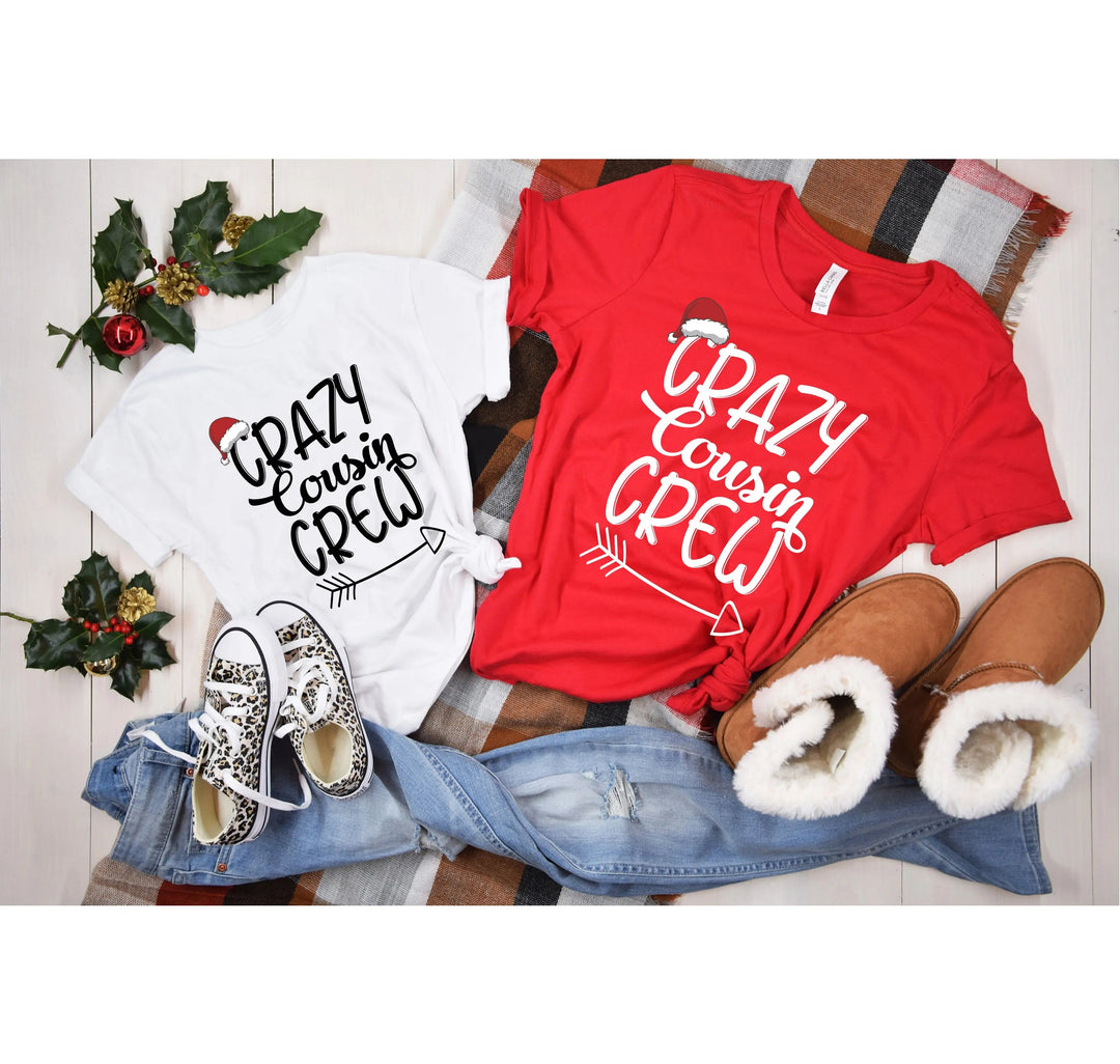 Christmas Crazy Cousin Crew Shirts | Matching Cousin Family Tee Cypress DTF