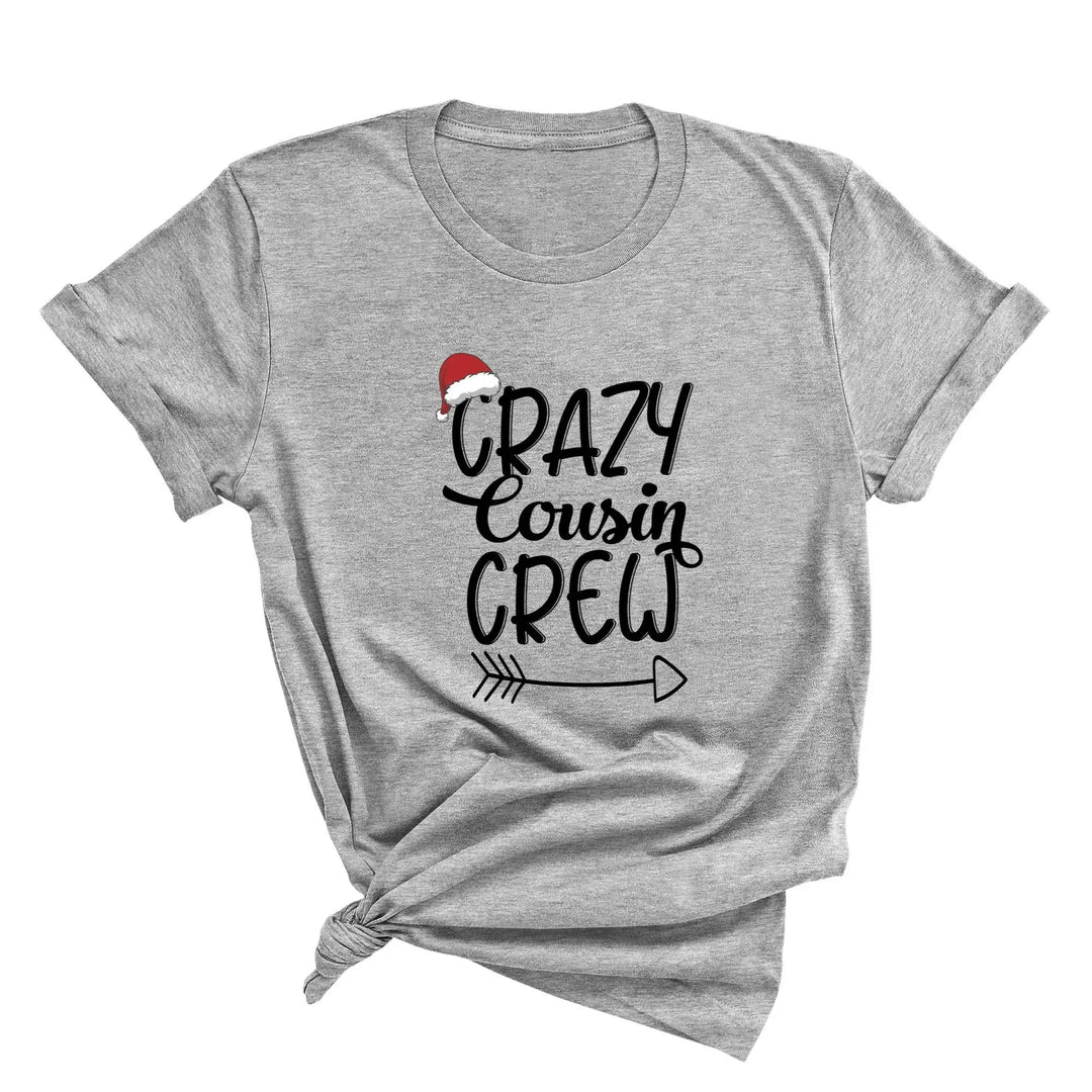 Christmas Crazy Cousin Crew Youth Shirts | Matching Cousin Family Youth Tee Cypress DTF